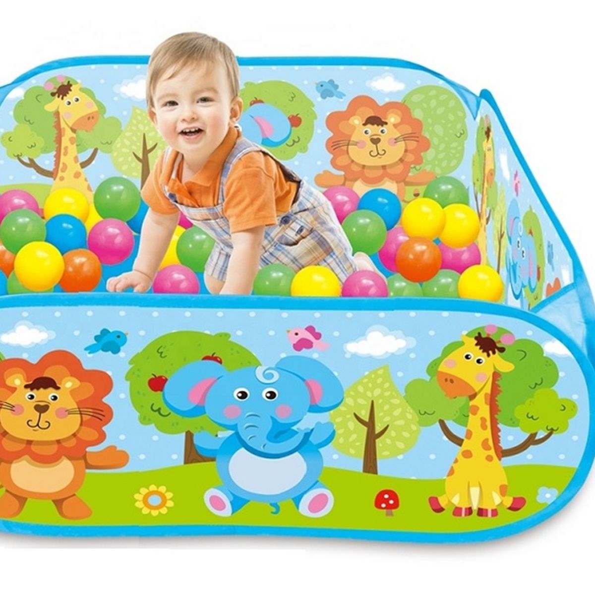 GENERICO - PISCINA DE PELOTAS  PLEGABLE 72 X 29 X 72  + 30 PELOTITAS