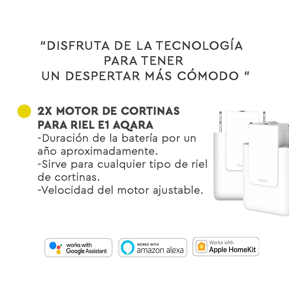 AQARA - Pack Automatización 2x Riel Motor de Cortinas Aqara
