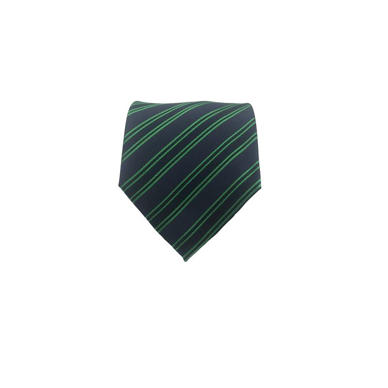 TOPWOLF - Corbata Seda Diseño Rayas Verde 8cm