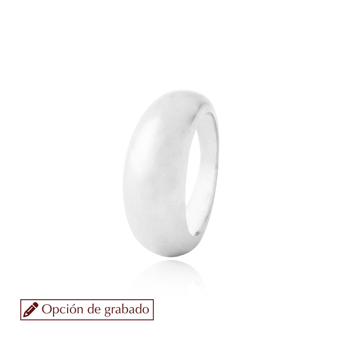 JB JOYAS BARON - Anillo de Plata Esterlina 925 Liso Alto