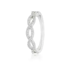 JB JOYAS BARON - Anillo de Plata Esterlina 925 Infinito en Circonita