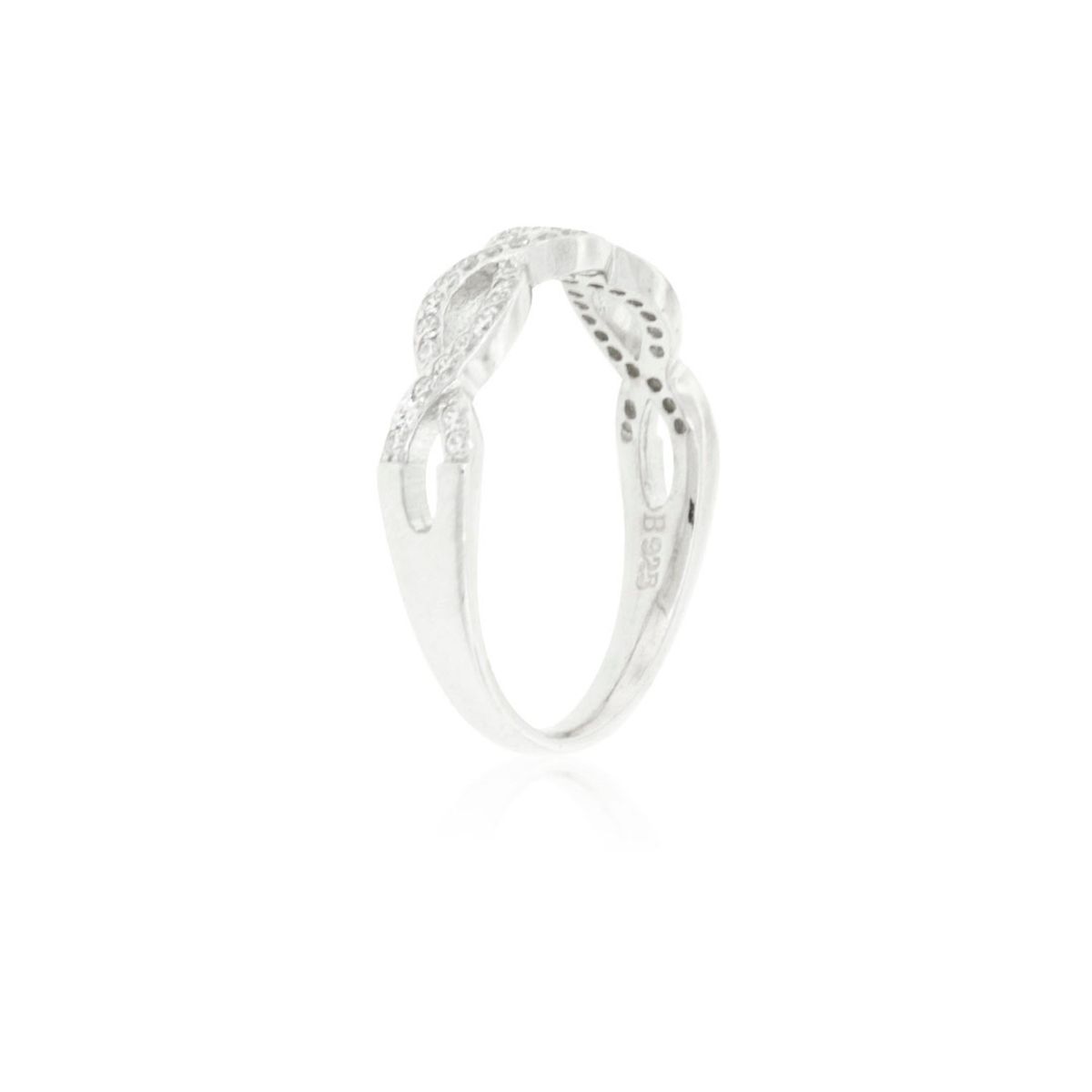 JB JOYAS BARON - Anillo de Plata Esterlina 925 Infinito en Circonita