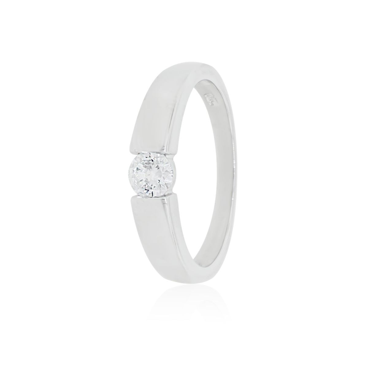 JB JOYAS BARON - Anillo de Plata Esterlina 925 Solitario Union Circon