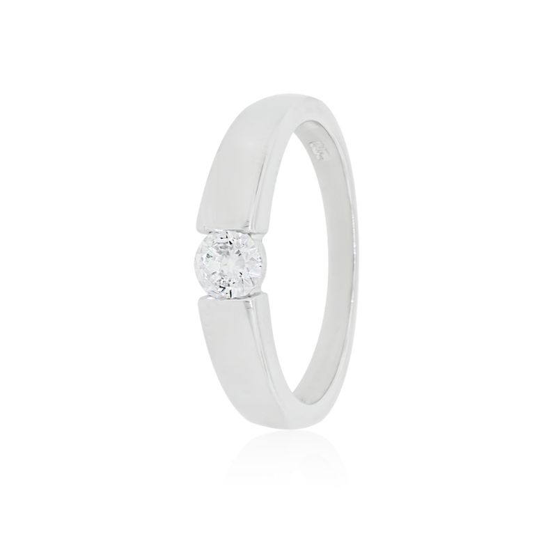 JB JOYAS BARON - Anillo de Plata Esterlina 925 Solitario Union Circon