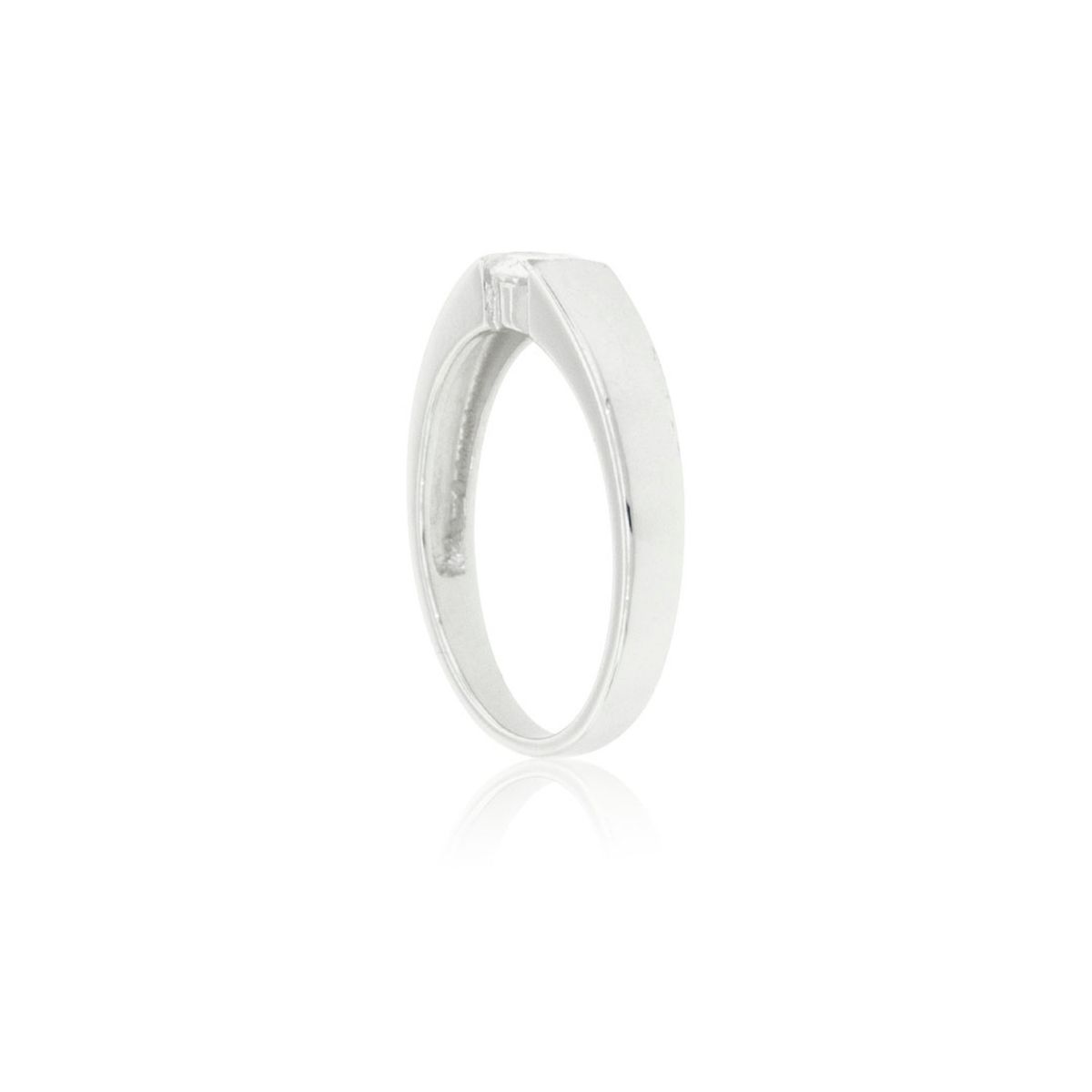 JB JOYAS BARON - Anillo de Plata Esterlina 925 Solitario Union Circon