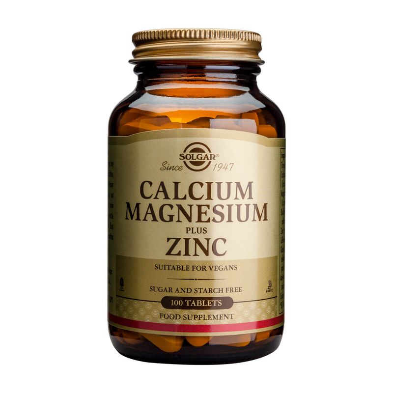 SOLGAR - Calcio + Magnesio + Zinc (100 tabs)