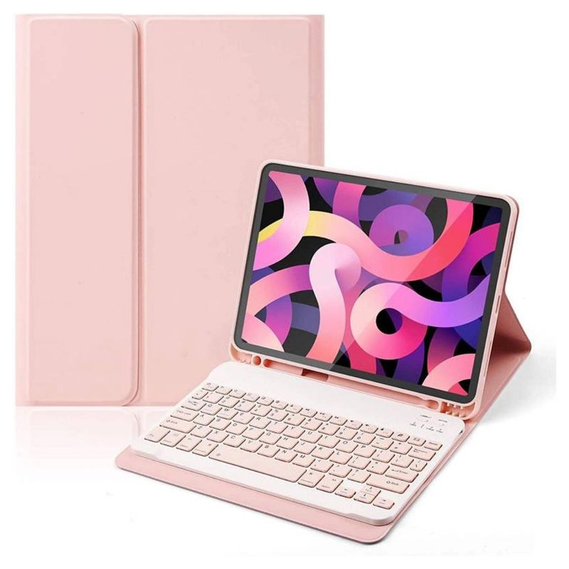 GENERICO - Funda Con Teclado Rosado Para iPad Air 4ta/5ta 10.9 Español