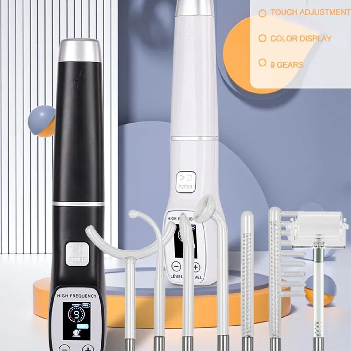 GENERICO - Masajeador facial de alta frecuencia Varita de electroterapia
