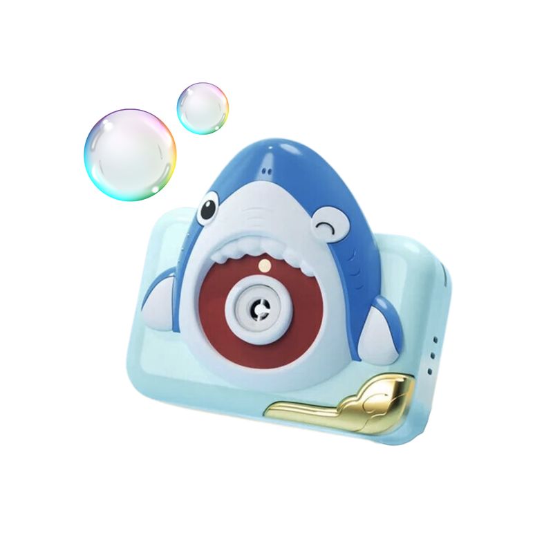 SANTU HOME & DECO - Camara Lanza Burbujas Niños Juguetes Celeste
