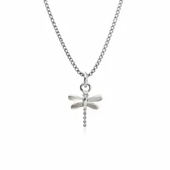 JOYAS MYTOKE - Dije Colgante Libelula + Cadenita Plata Fina 925 Collar
