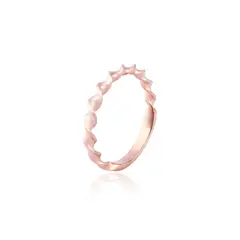 JB JOYAS BARON - Anillo de oro 18kt Espiral tono rosa