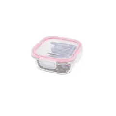 HOMEWELL - Contenedor Hermetico Vidrio Cuadrado 520ml