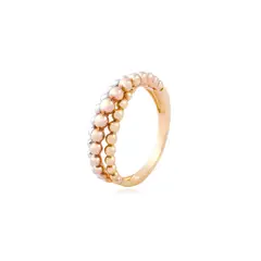 JB JOYAS BARON - Anillo de Oro Tricolor 18kt Burbujas