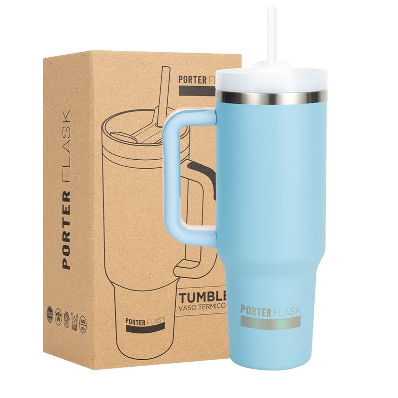 ONE2GO - Vaso Termico Mug 1,2L Inox Frio Calor - Celeste