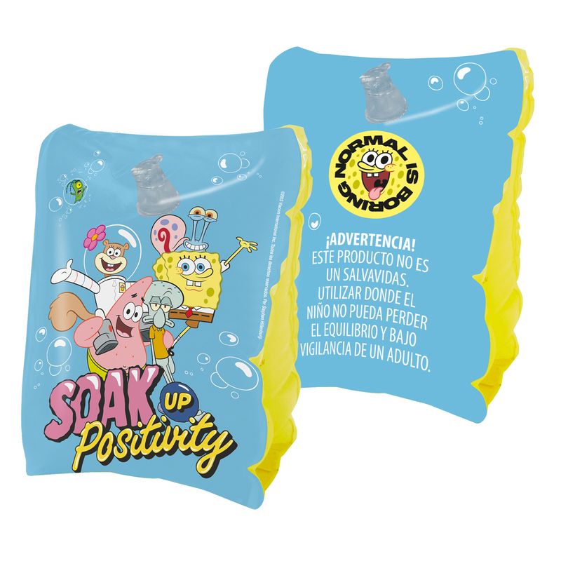 NICKELODEON - Flotador Alitas 25x15 cm Bob Esponja