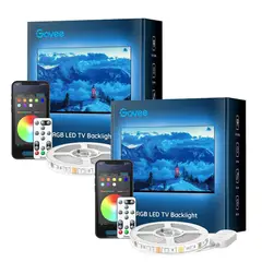 GOVEE - Pack 2x Retroiluminación LED Bluetooth RGB para TV