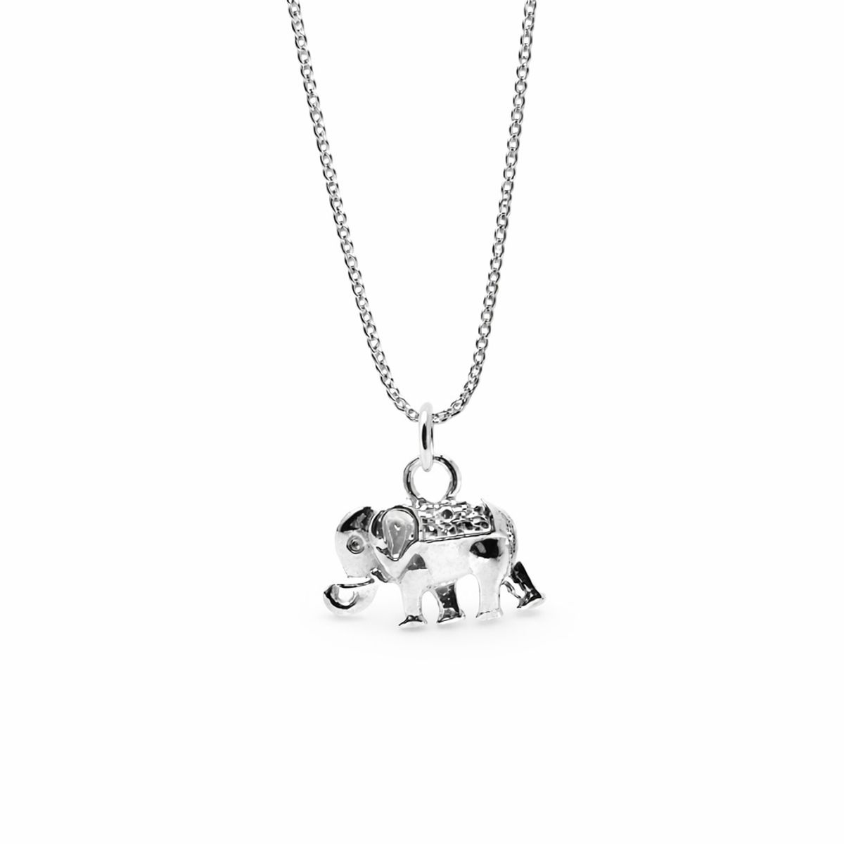 JOYAS MYTOKE - Colgante Dije Elefante Mas Cadena Plata Fina 925