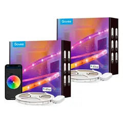 GOVEE - Pack 2x Tira de Luces LED RGBIC 5mts Wifi con Protector -