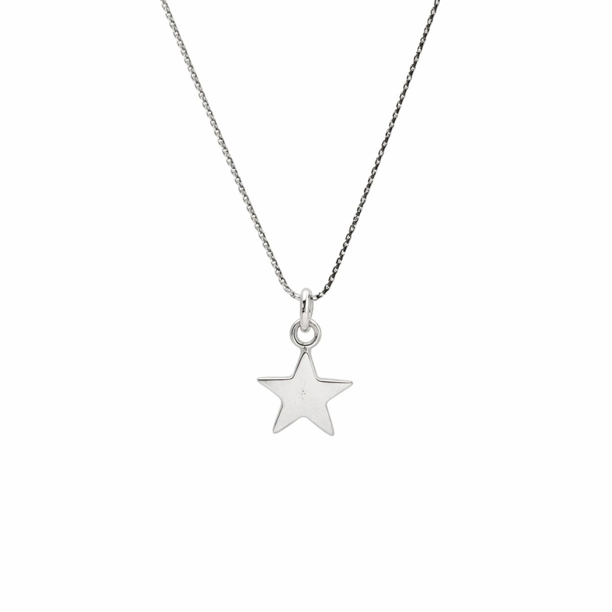 JOYAS MYTOKE - Colgante Dije Estrella + Cadena Plata Fina 925 Mujer Femenin