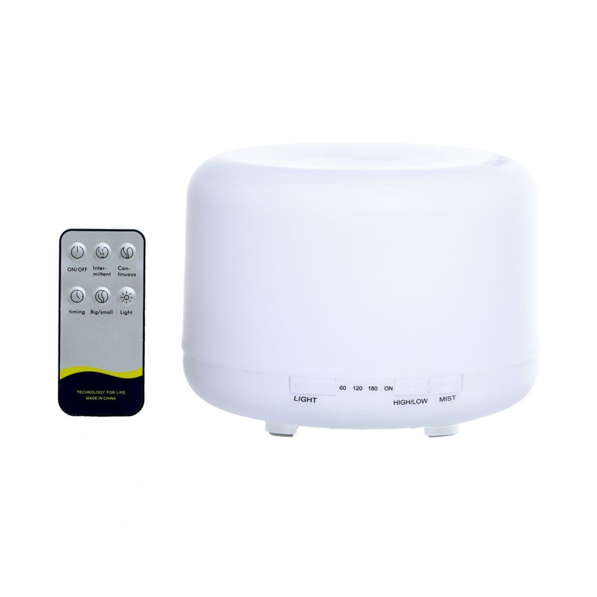 GENERICO - Humidificador Difusor De Aromas 500ml LED