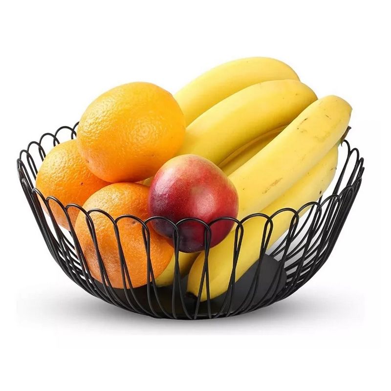 GENERICO - Cesta Metalica Para Frutas Y Verduras Bandeja Elegante