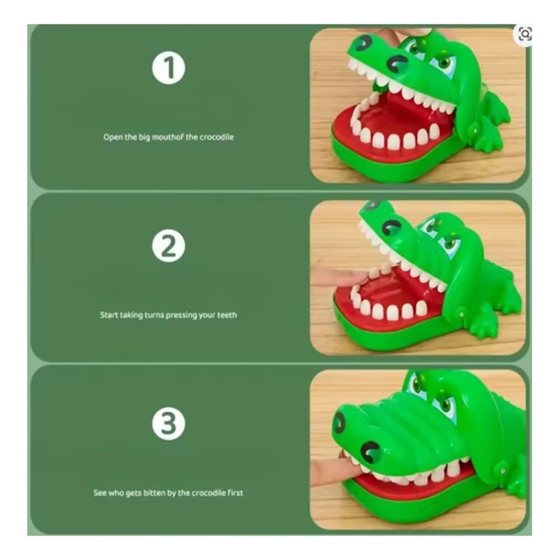 GENERICO JUGUETE CRAZY COCODRILO MUERDE DEDOS