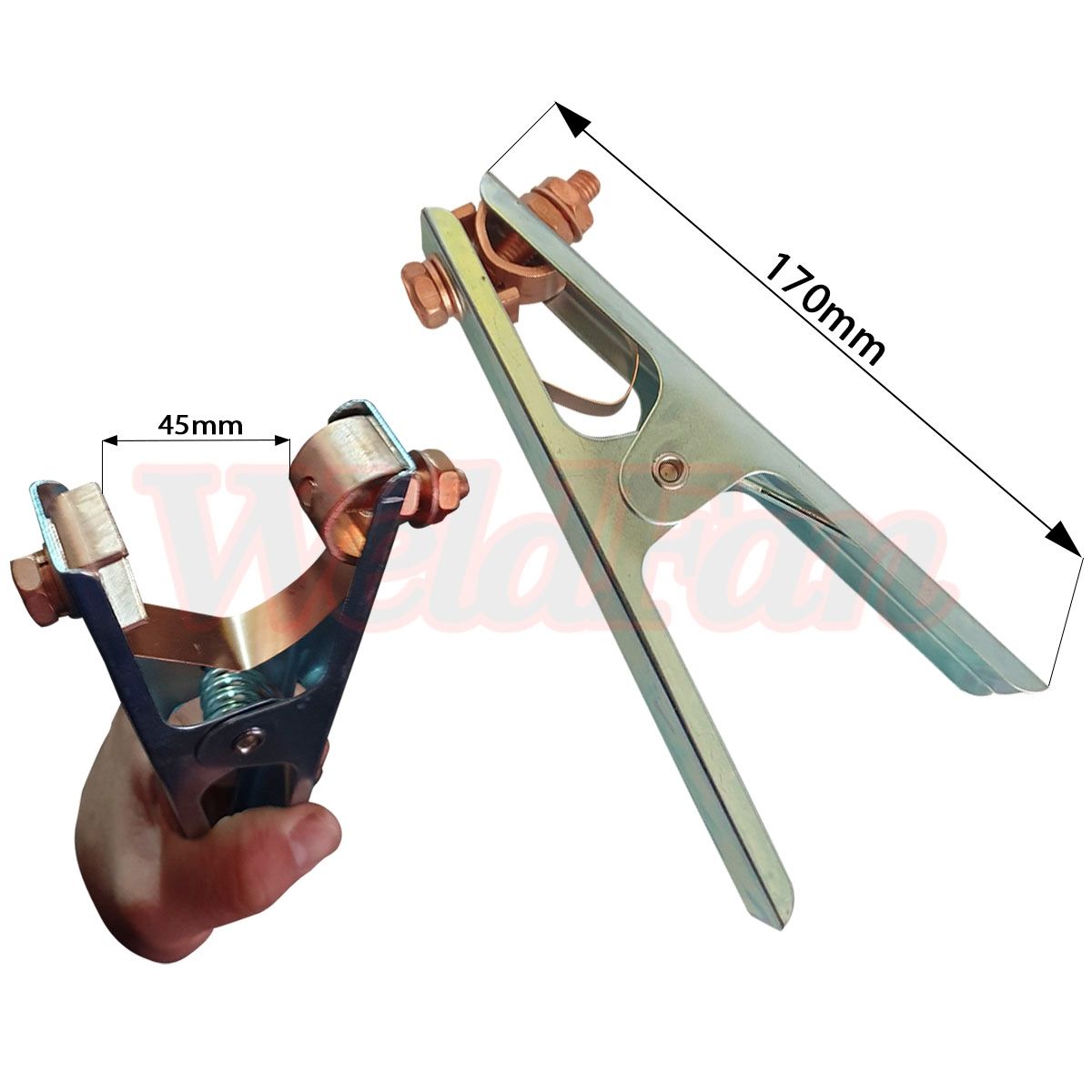 GENERICO - Pinza Toma Tierra De Soldar 300 Amp