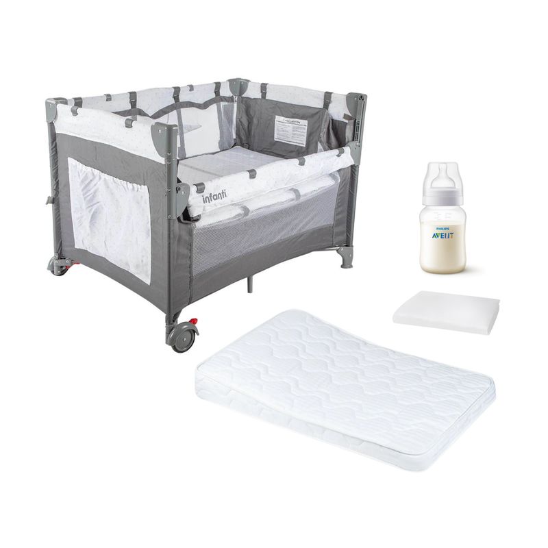 INFANTI - Cuna Colchón Anti-reflujo protector Playard Always Together