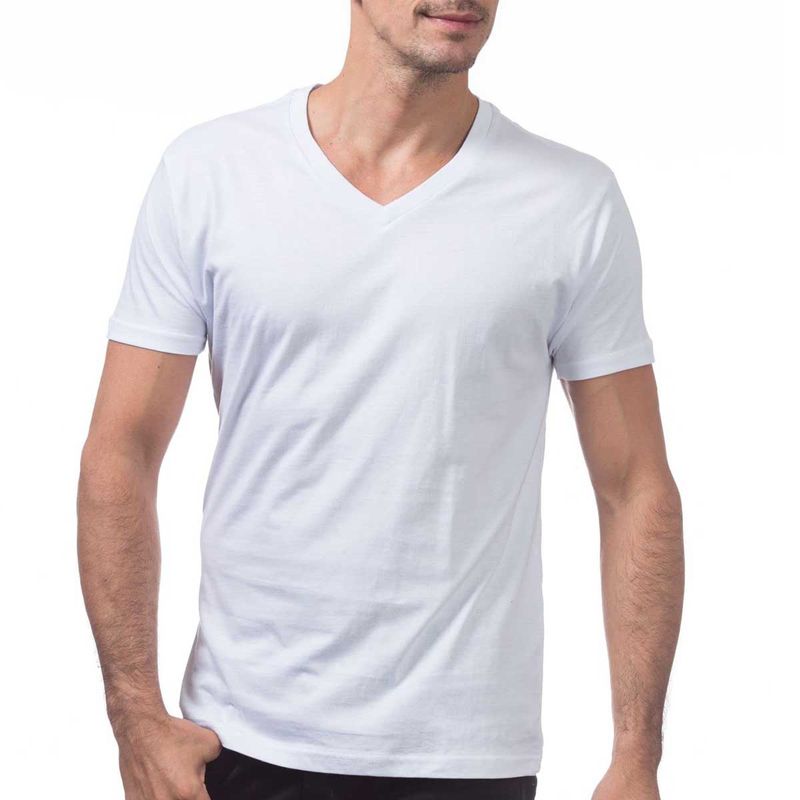EVERSO - Camiseta Bambu Hombre Cuello V manga corta_.