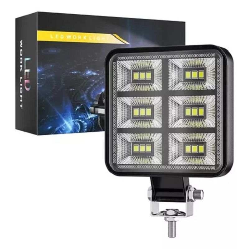 LISM - Luces Foco Neblinero Led 54w 4x4 Auto Moto Cuadrado 212068