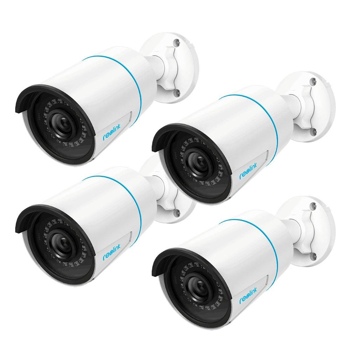 REOLINK - Pack 4x Cámara de Seguridad Exterior IP PoE RLC-510A Reolink