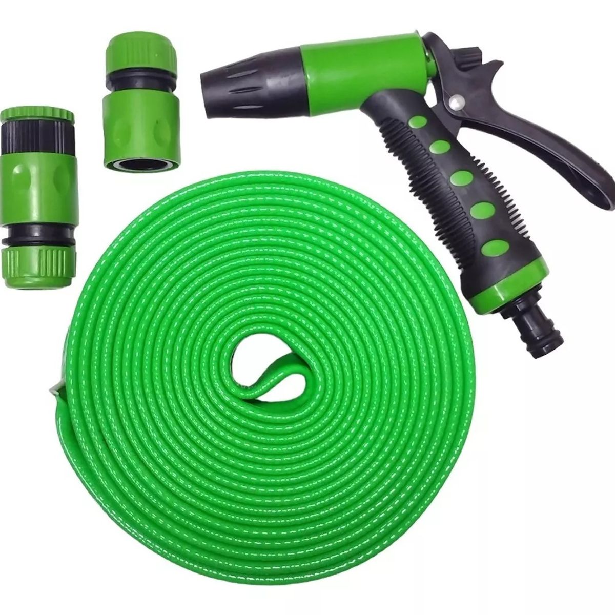 GENERICO - Manguera Jardin Reforzada Manguera Plana De Riego 10 Mtrs