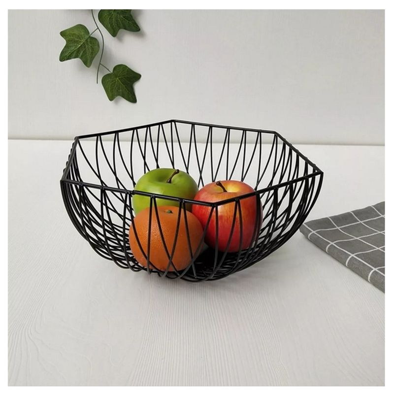 GENERICO - Cesta Bandeja Metalica Para Frutas Y Verduras Elegante
