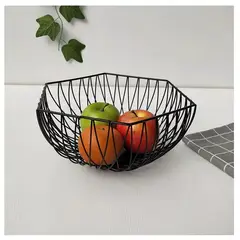 GENERICO - Cesta Bandeja Metalica Para Frutas Y Verduras Elegante