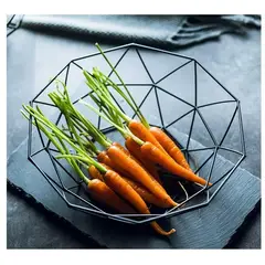 GENERICO - Cesta Metalica De Alambre Para Frutas Y Verduras