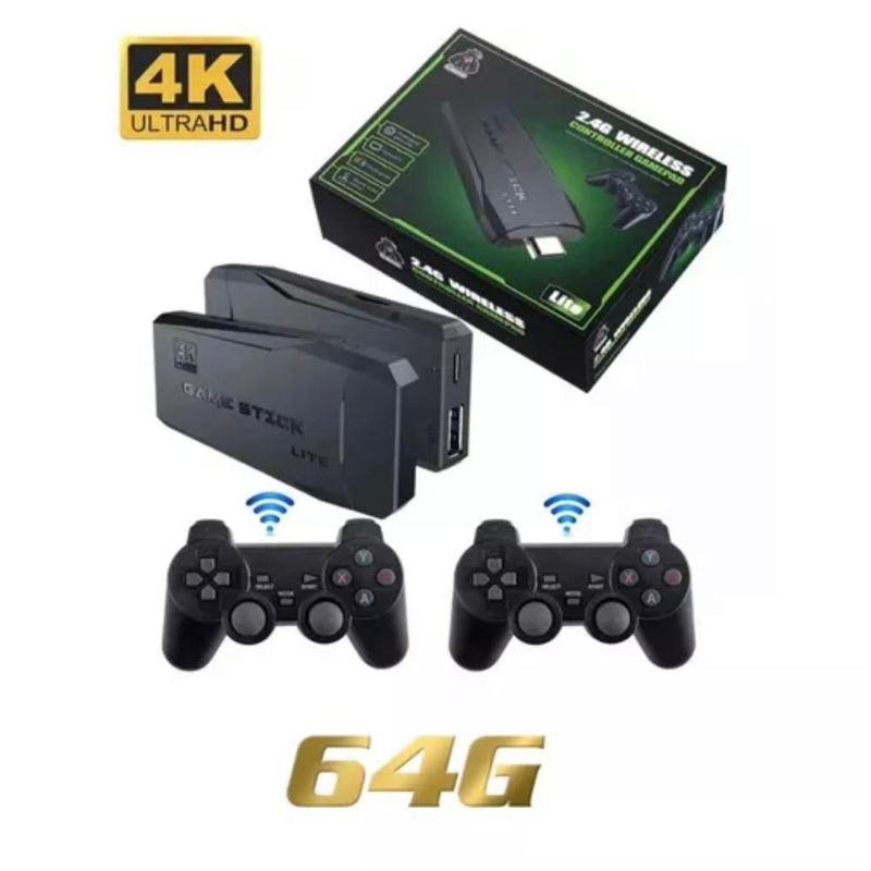 GENERICO - Video Juego Hdmi Doble Control Inalambrico 2.4g 4k 64 Gb