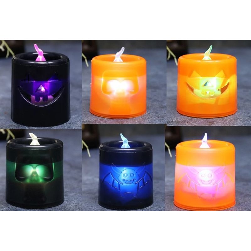 GENERICO - Velas Luminosas De Calabaza Halloween
