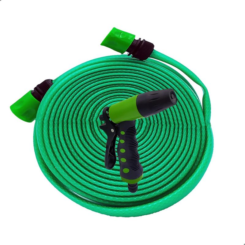 GENERICO - Manguera Jardinera Para Riego Manguera Plana Reforzada 15m