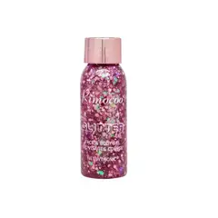 GENERICO - Glitter Gel Lentejuelas Holográficas Rostro Cuerpo ROSADO.