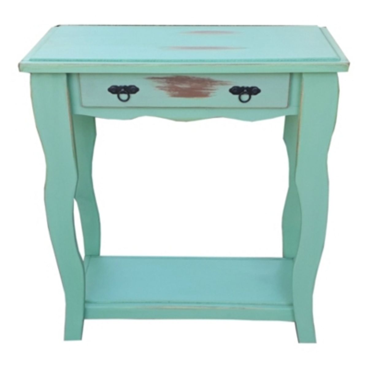 MARFELD MUEBLES - Mesa de arrimo turquesa 70cm