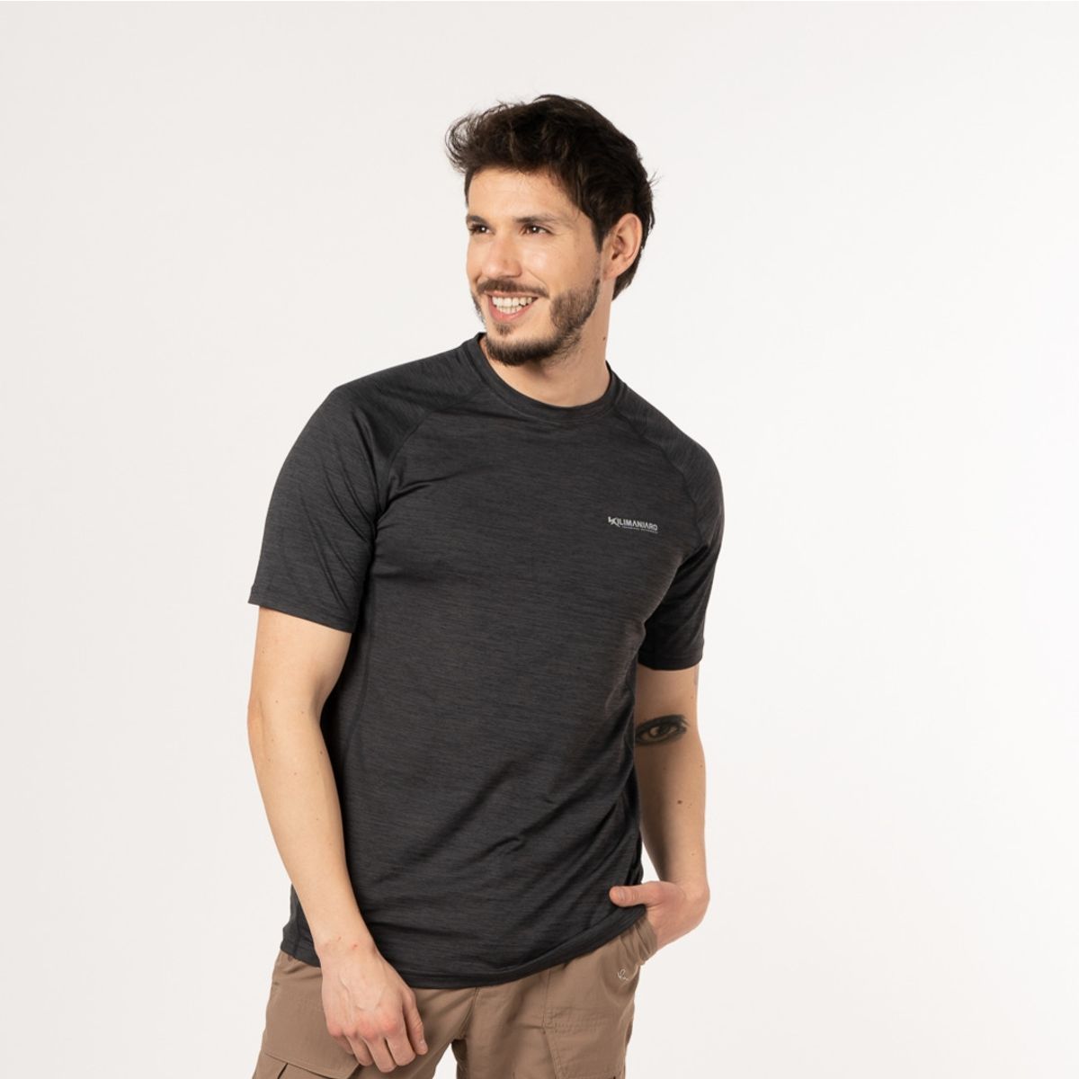 KILIMANJARO - Polera Hombre Toruk Gris KILIMANJARO