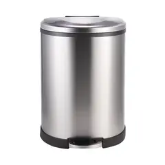 GENERICO - BASURERO ACERO INOXIDABLE CON PEDAL 50 LTS SOIN