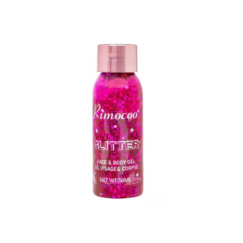 GENERICO - Glitter Gel Lentejuelas Holográficas Rostro Cuerpo Fucsia.