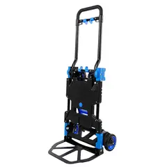 GENERICO - Carretilla de mano 2 en 1 convertible con placa de aluminio 137KG