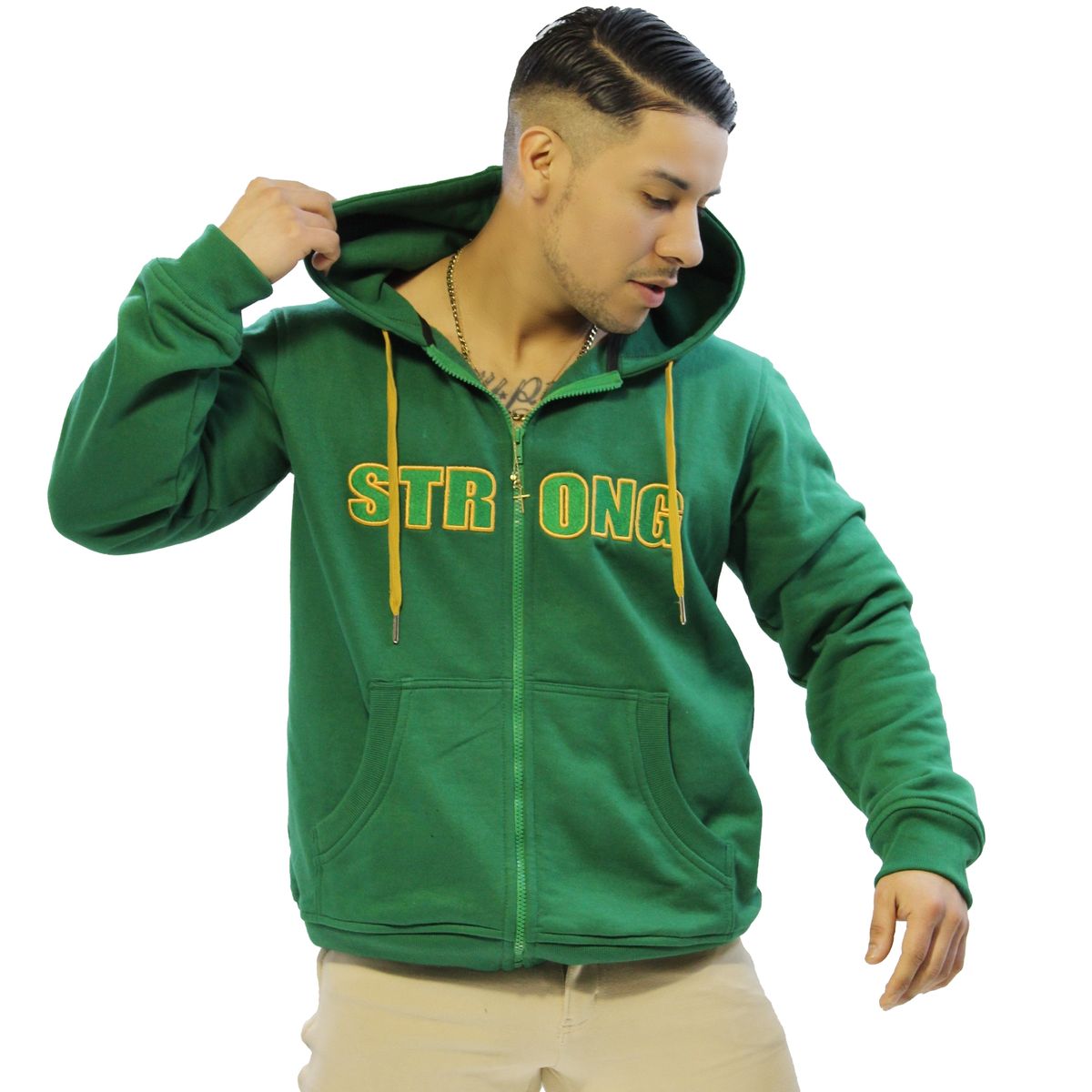 ADEMAN - Poleron con Cierre Strong Gym Edicion Limitada