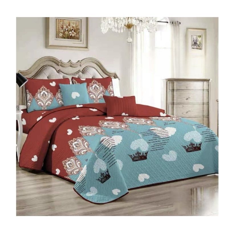 GENERICO - Cubrecama Quilt De Verano King Diseños Estampados TF
