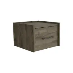 FMFURNITURE - Velador Flotante 1 Cajón Fm-011O - Cafe Oscuro