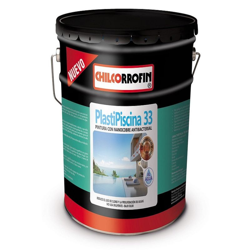 GENERICO - Plastipiscina 33 nano partículas De Cobre Azul Tahiti Tineta