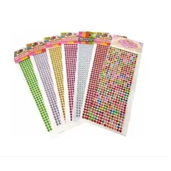 GENERICO - Lamina Stickers Adhesivos Pegatina Decorativas Strass Brillo Celeste.