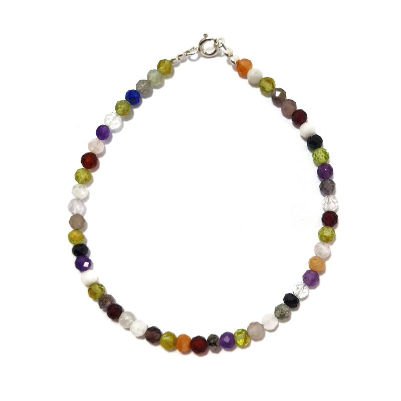 ANDREA COGGIOLA JOYAS - Pulsera Piedras Naturales Plata Fina 925